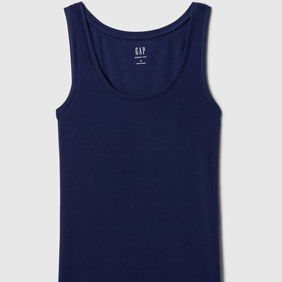 NWT Gap Modern Tank Top Navy Blue Womens size Small Tall - Picture 3 of 11